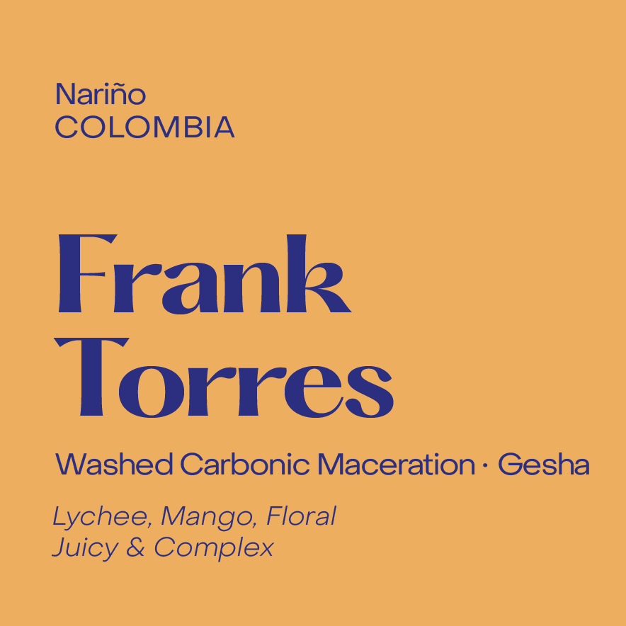Colombia Frank Torres, Carbonic Maceration Washed Gesha