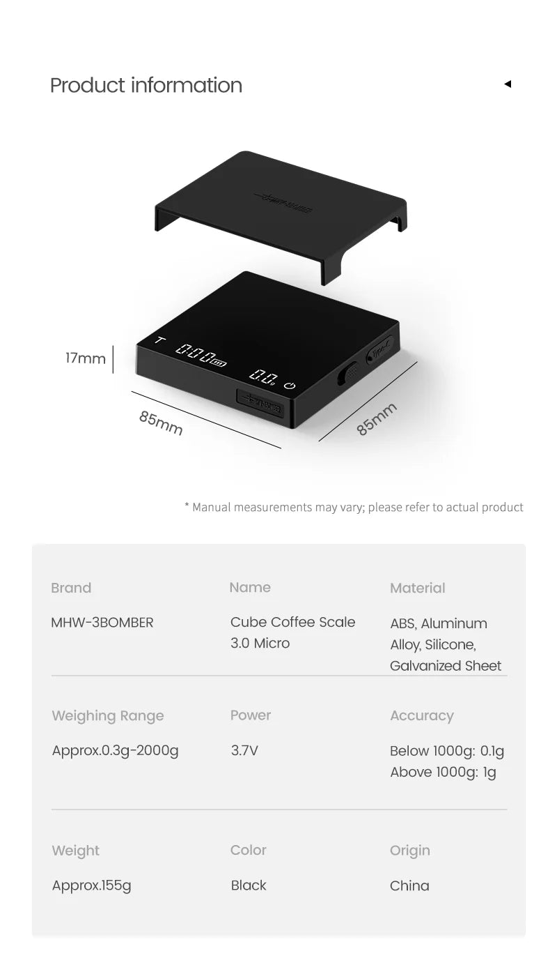 Cube Coffee Scale 3.0 Micro