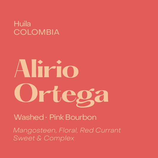 Colombia Alirio Ortega Espresso, Washed Pink Bourbon